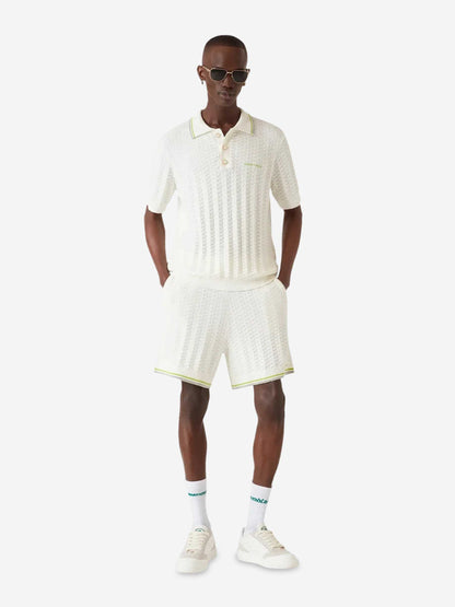 Outlet online Casablanca Hombre Bermudas Tennis Boucle color Blanco sku 523-001279 01 - Foto 2