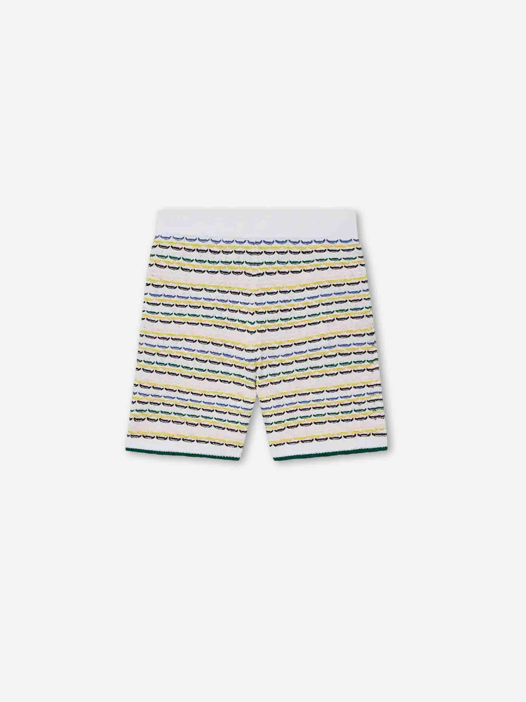 Outlet online Casablanca Hombre Bermudas Tuck Stitch color Multicolor sku 523-001280 01 - Foto 3