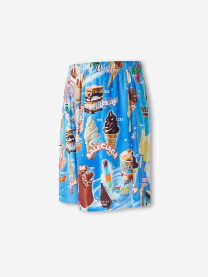 Outlet online Balenciaga Hombre Bermudas Sweat Treat color Multicolor sku 523-001285 01 - Foto 2