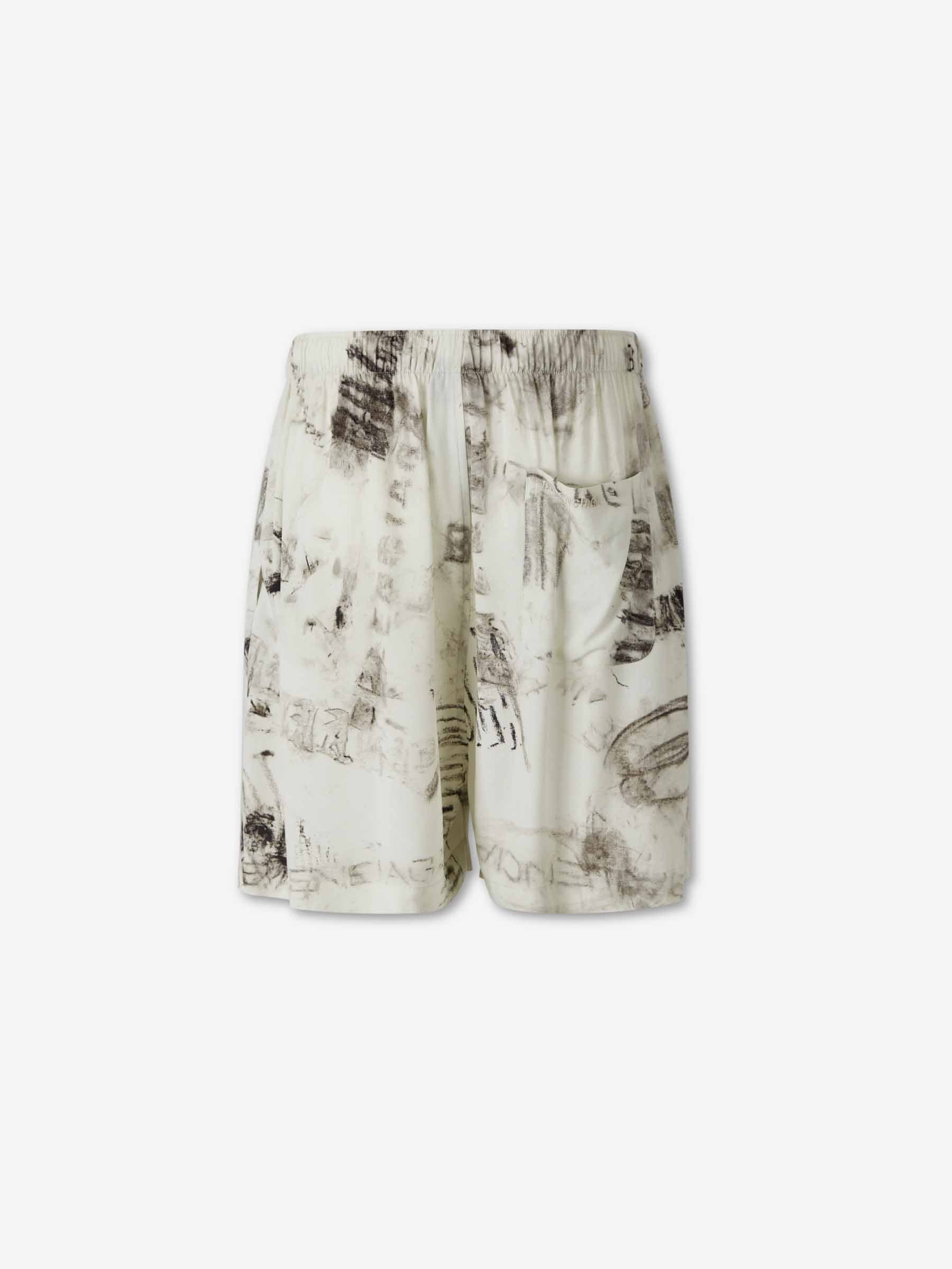 Balenciaga Hombre Barcelona Bermudas Anchos Graphite color Gris sku 523-001286 01 - Foto 3