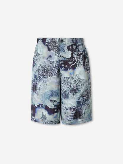 Off-White Hombre Barcelona Bermudas Casual Estampadas color Azul sku 523-001292 01 - Foto 1