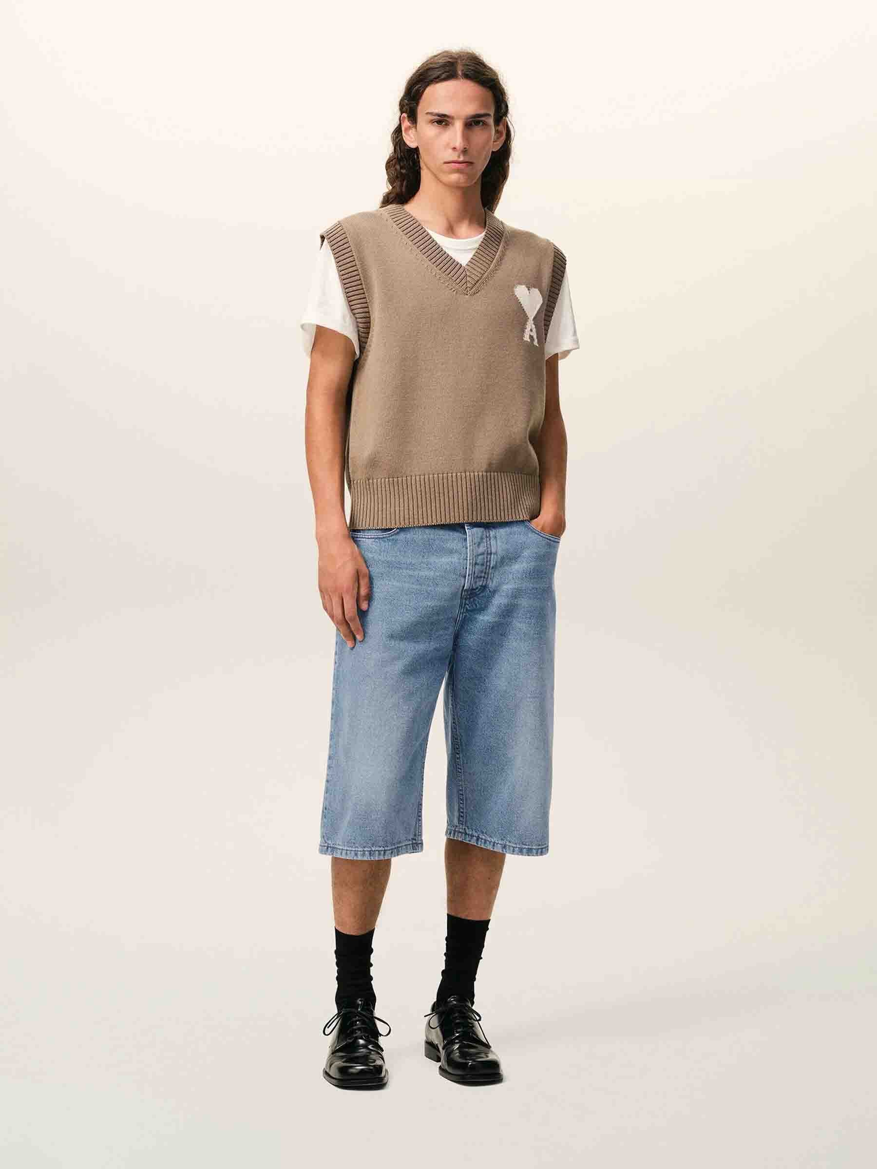 Ami Paris Hombre Barcelona Bermudas Denim Algodón color Azul Denim sku 523-001297 01 - Foto 2