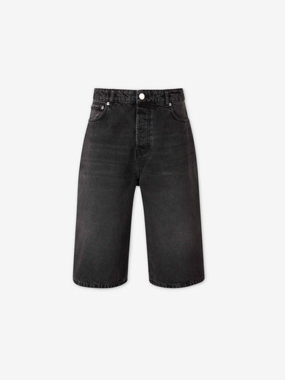 Ami Paris Hombre Barcelona Bermudas Denim Algodón color Negro sku 523-001298 01 - Foto 1