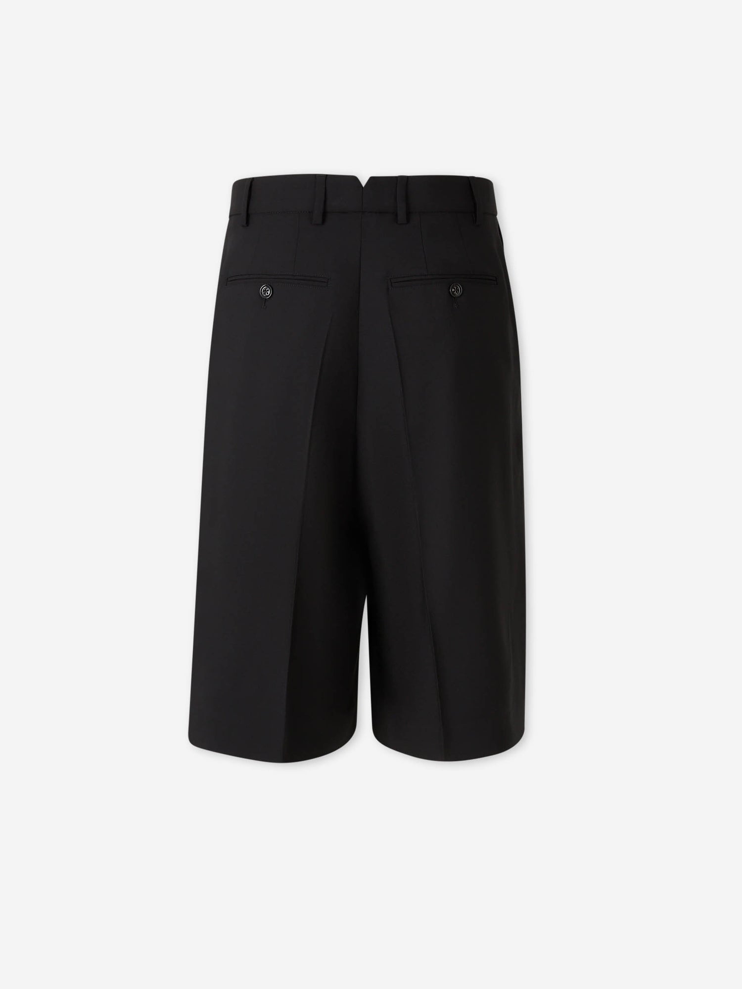 Ami Paris Hombre Barcelona Bermudas Pinzas Lana color Negro sku 523-001302 01 - Foto 3