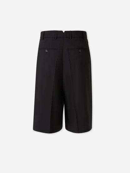 Ami Paris Hombre Barcelona Bermudas Pinzas Lana color Negro sku 523-001302 01 - Foto 3