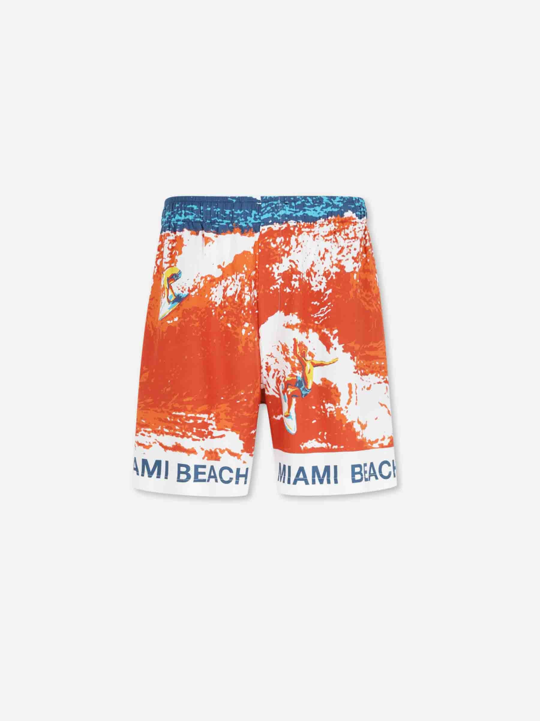 Gallery Dept. Hombre Barcelona Bermudas Casual Estampadas color Multicolor sku 523-001313 01 - Foto 1