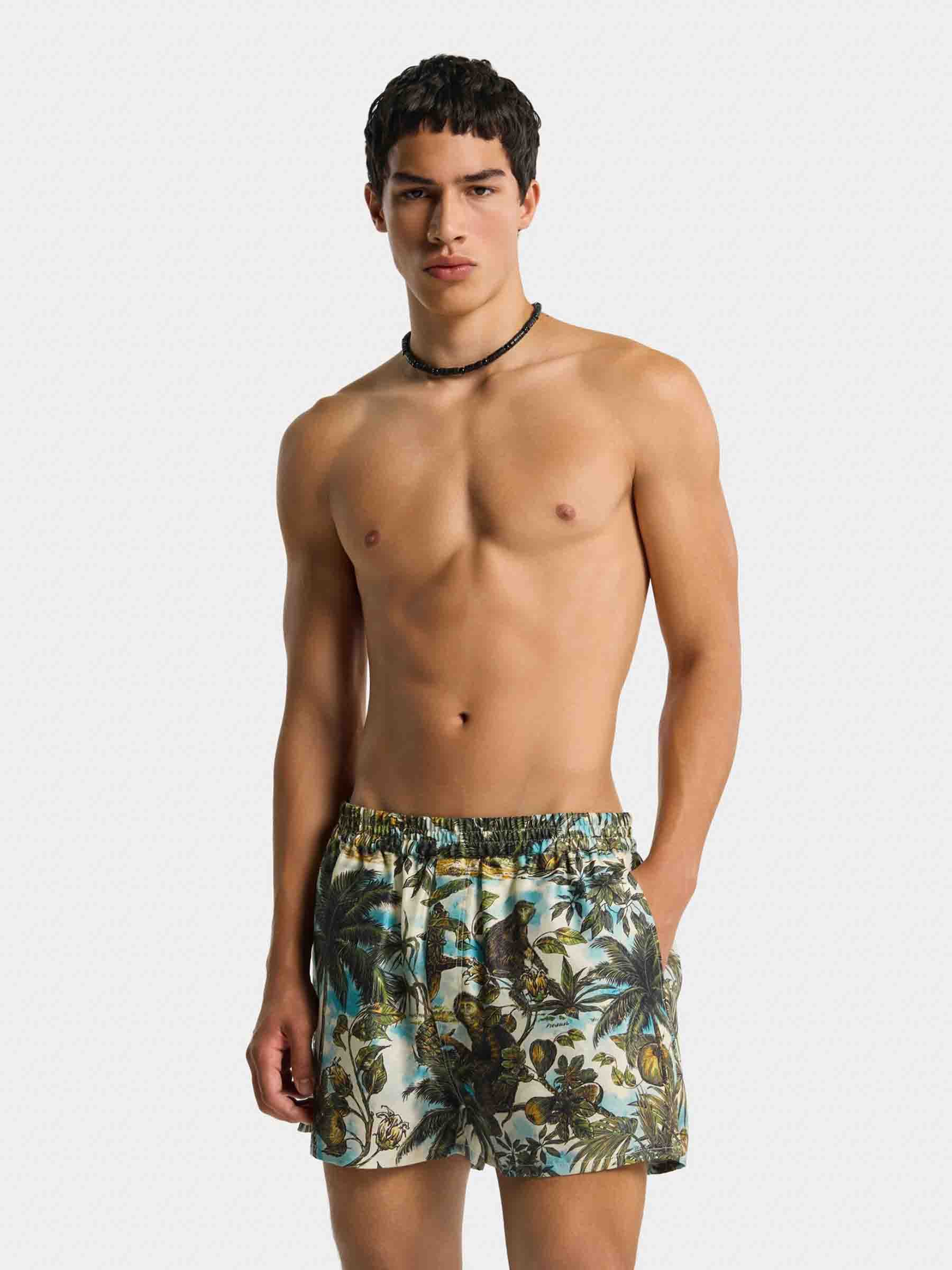 Outlet online Dsquared2 Hombre Bermudas Monkey Print color Multicolor sku 523-001320 01 - Foto 2