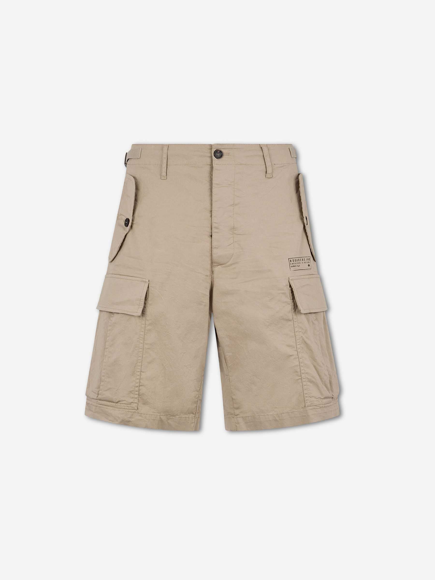 Outlet online Dsquared2 Hombre Bermudas Utility Kawaii color Taupe sku 523-001322 01 - Foto 1
