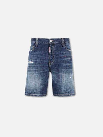 Outlet online Dsquared2 Hombre Bermudas Slim Denim color Azul Denim sku 523-001326 01 - Foto 1