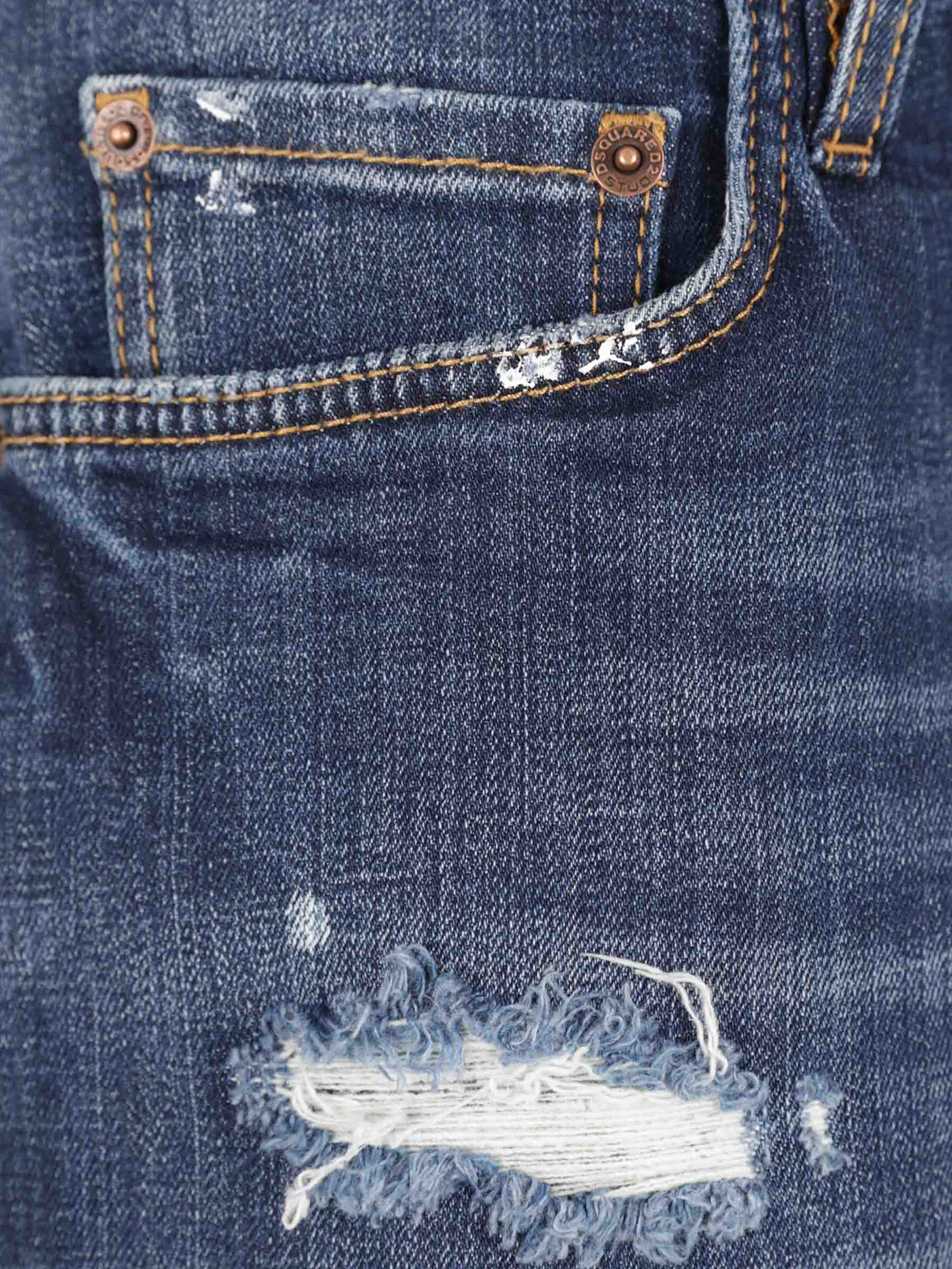 Outlet online Dsquared2 Hombre Bermudas Slim Denim color Azul Denim sku 523-001326 01 - Foto 5