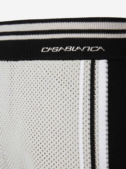 Casablanca Hombre Barcelona Bermudas Algodón Mesh color Blanco Y Negro sku 523-001361 01 - Foto 4