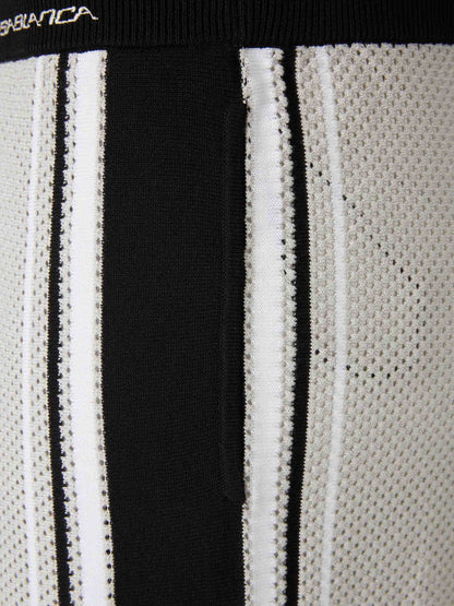 Casablanca Hombre Barcelona Bermudas Algodón Mesh color Blanco Y Negro sku 523-001361 01 - Foto 5