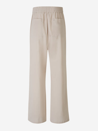 Outlet online Ami Paris Hombre Pantalones Crepé Algodón color Gris Claro sku 521-002999 02 - Foto 2
