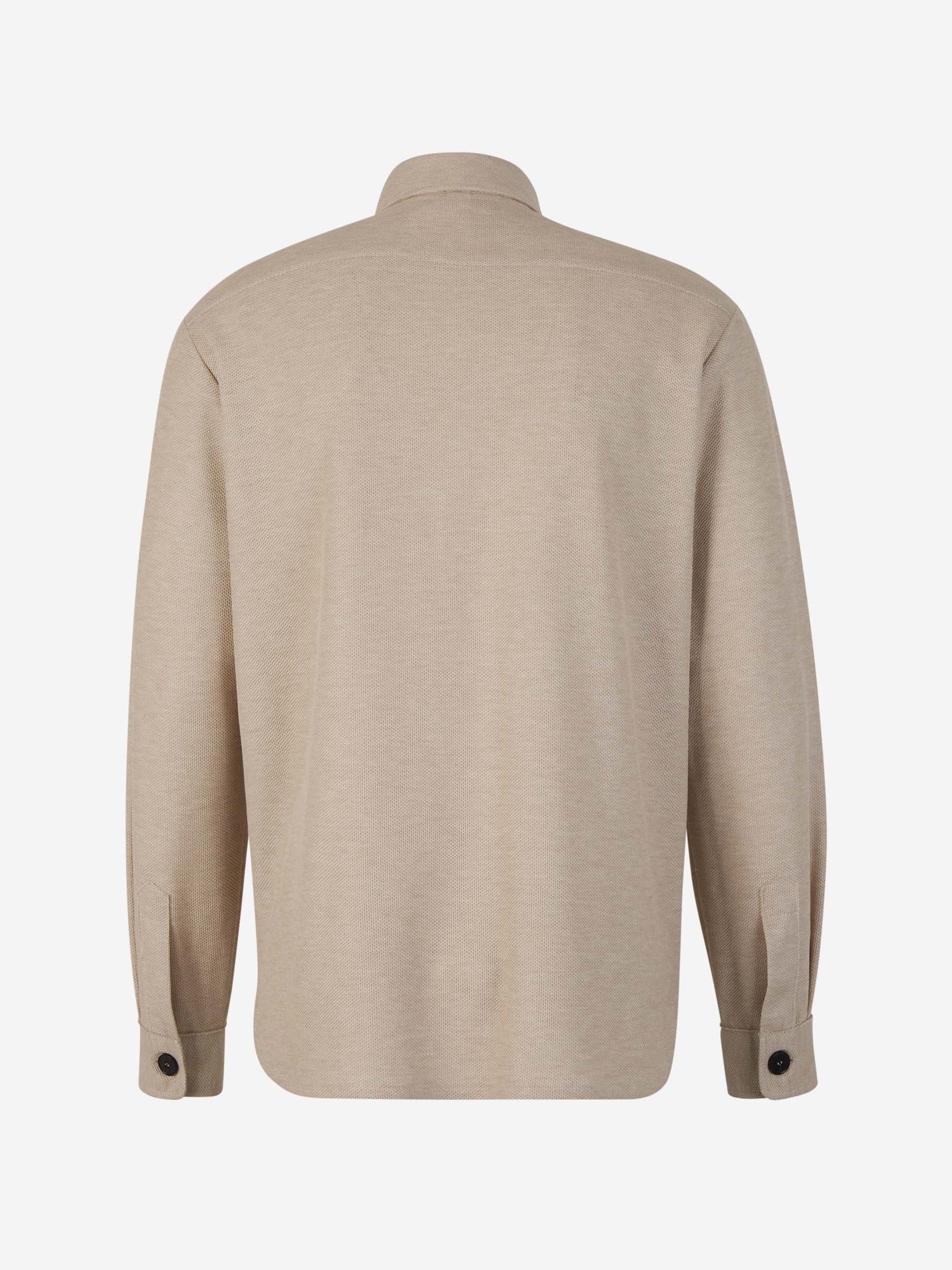 Outlet online Harris Wharf Hombre Sobrecamisa Algodón Bolsillos color Crema sku 512-002160 01 - Foto 2