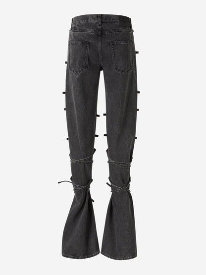 Outlet online McQueen Hombre Jeans Efecto Desgastado color Negro sku 522-002717 01 - Foto 3