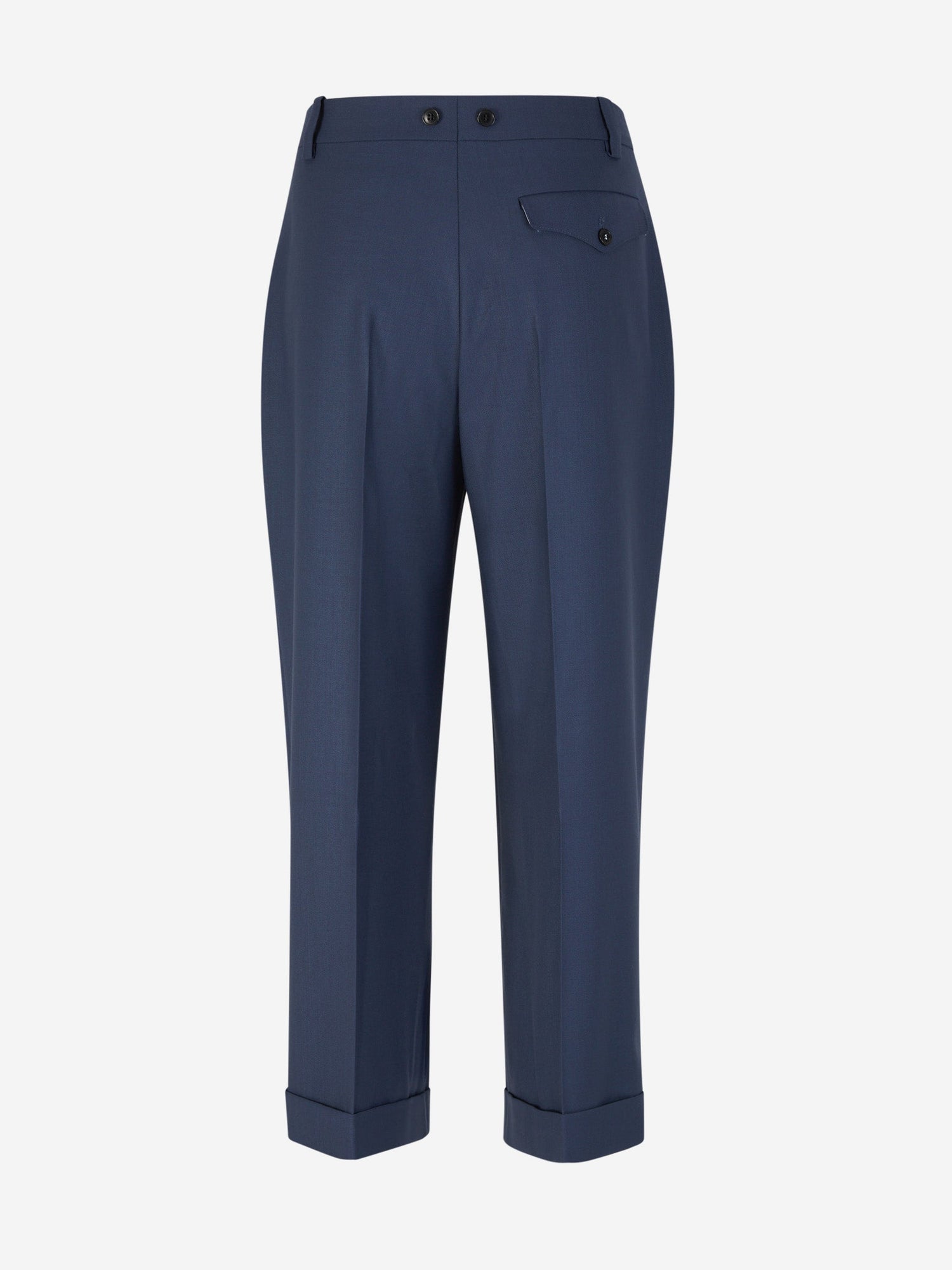 Outlet online Victoria Beckham Mujer Pantalones Formales Capri color Azul Marino sku 761-003502 01 - Foto 3