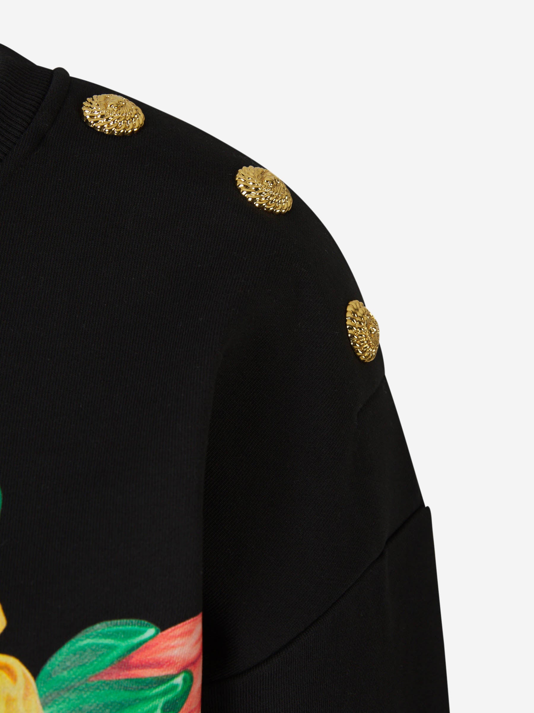 Outlet online Balmain Mujer Sudadera Logo Algodón color Negro sku 715-000136 01 - Foto 4