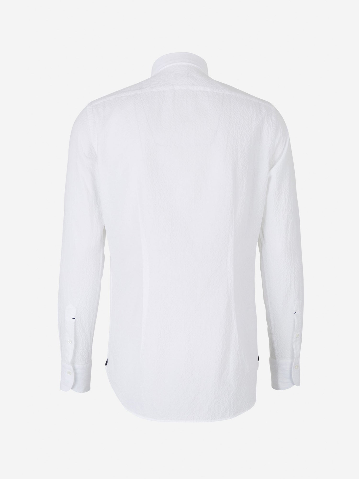 Outlet online Santa Eulalia Hombre Camisa Seersucker Algodón color Blanco sku 531-005080 01 - Foto 2