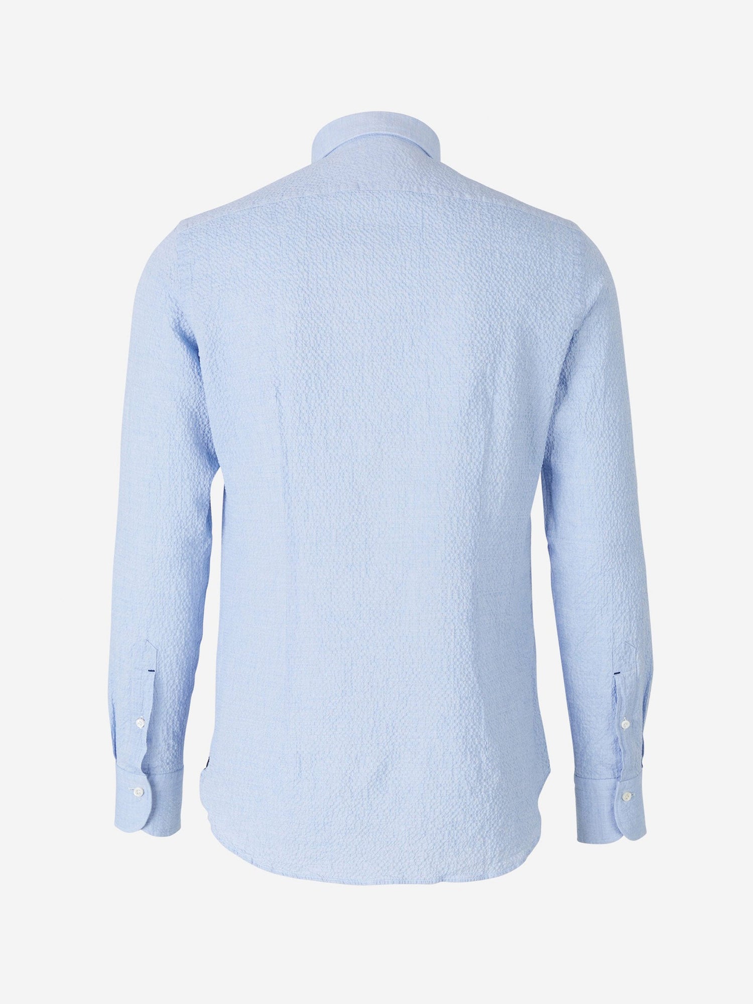 Outlet online Santa Eulalia Hombre Camisa Seersucker Algodón color Blanco sku 531-005080 01 - Foto 6