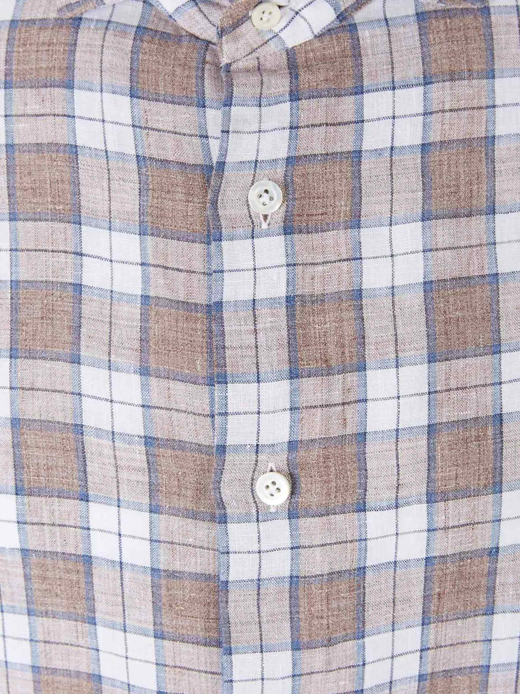 Outlet online Santa Eulalia Hombre Camisa Cuadros Lino color Azul Denim sku 531-005146 01 - Foto 7