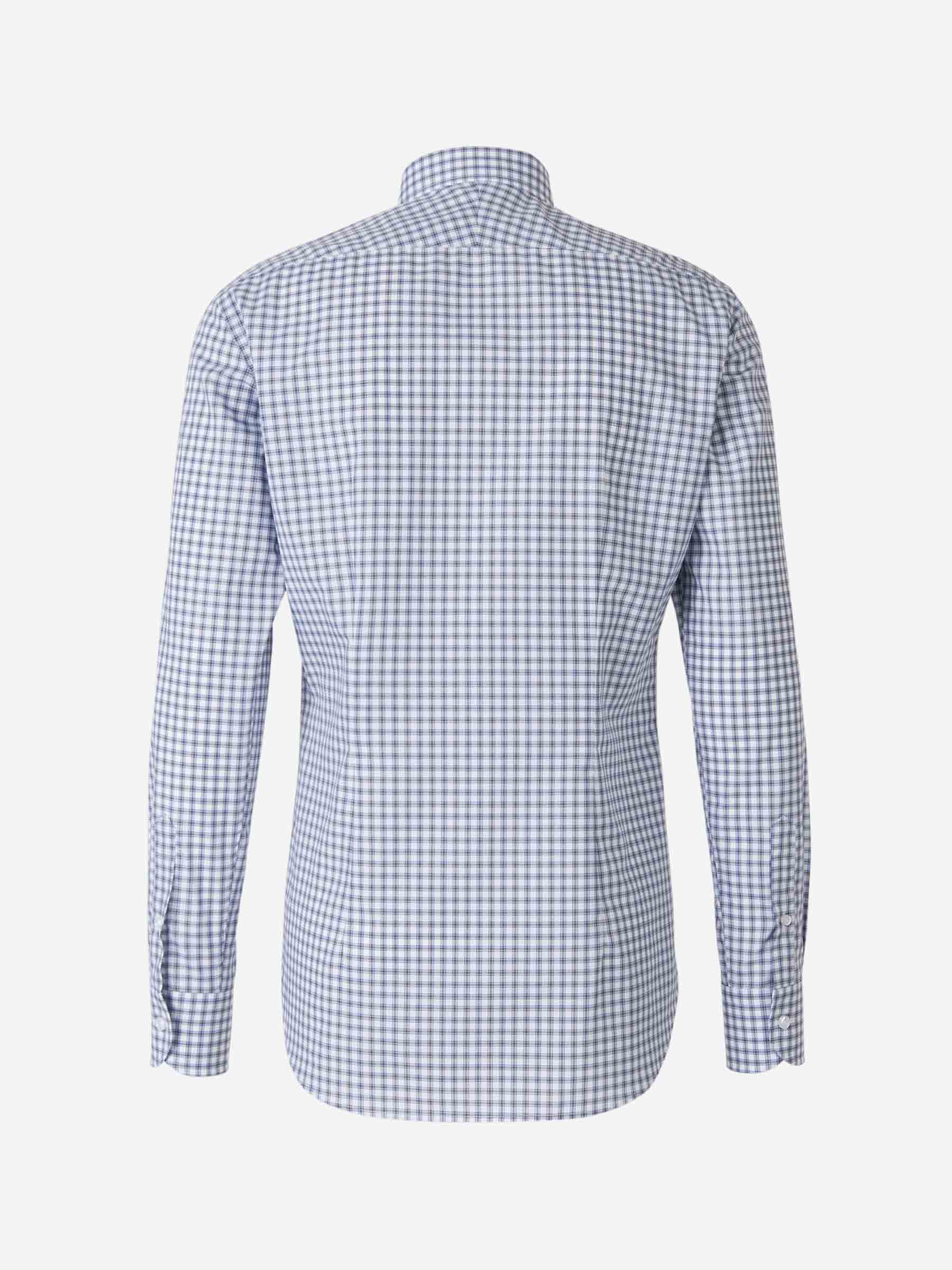 Outlet online Santa Eulalia Hombre Camisa Algodón Motivo Cuadros color Blanco sku 531-005367 01 - Foto 2