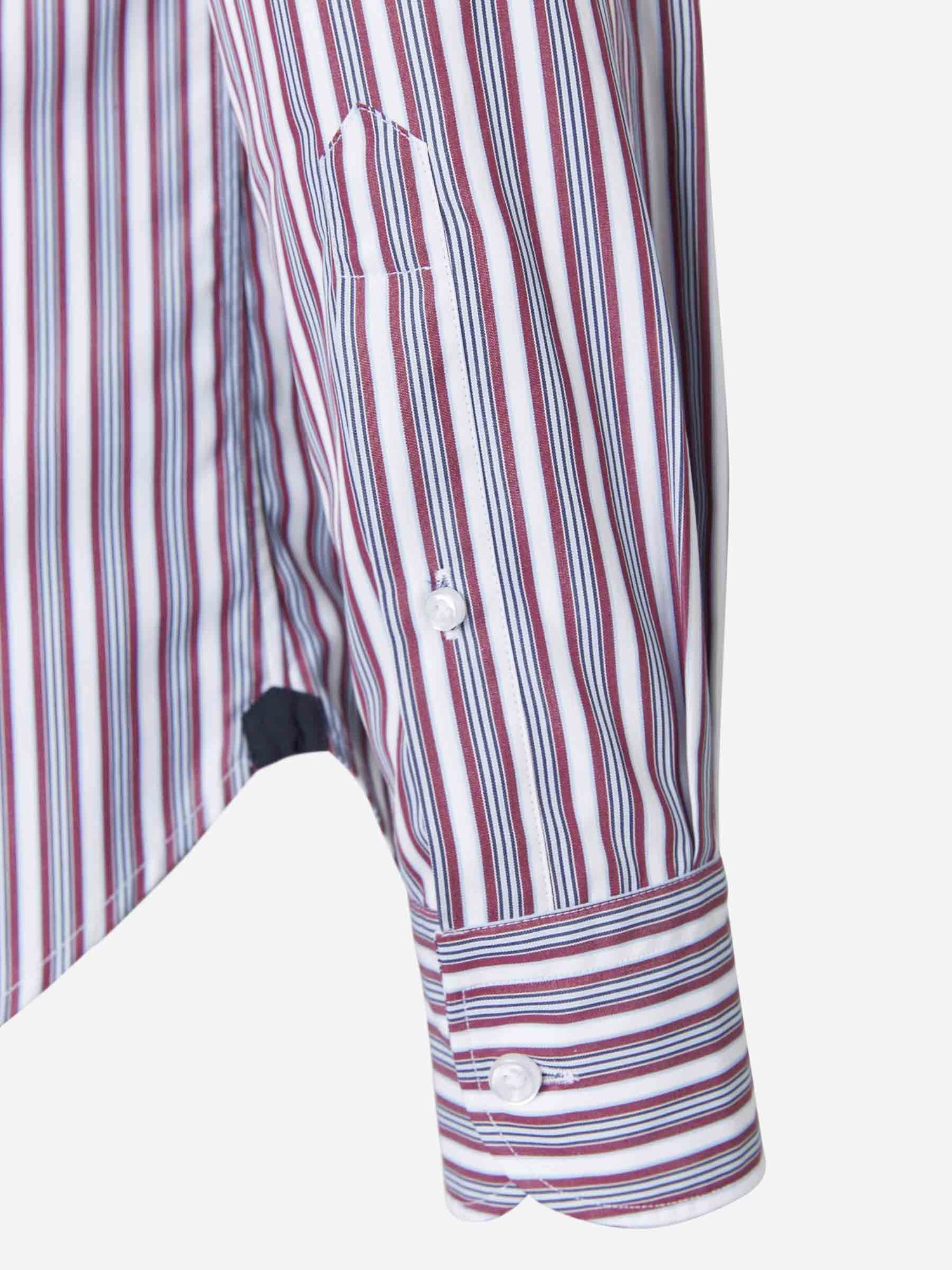 Outlet online Santa Eulalia Hombre Camisa Diseño Rayas color Blanco sku 531-005368 01 - Foto 4