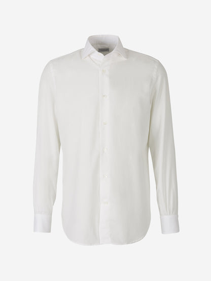 Outlet online Santa Eulalia Hombre Camisa Algodón Lisa color Blanco sku 531-005418 01 - Foto 1