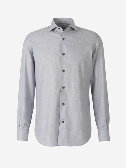 Outlet online Santa Eulalia Hombre Camisa Algodón Lisa color Blanco sku 531-005418 01 - Foto 5