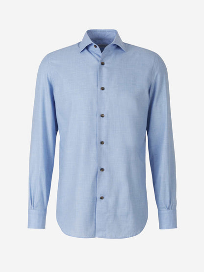 Outlet online Santa Eulalia Hombre Camisa Algodón Lisa color Blanco sku 531-005418 01 - Foto 9