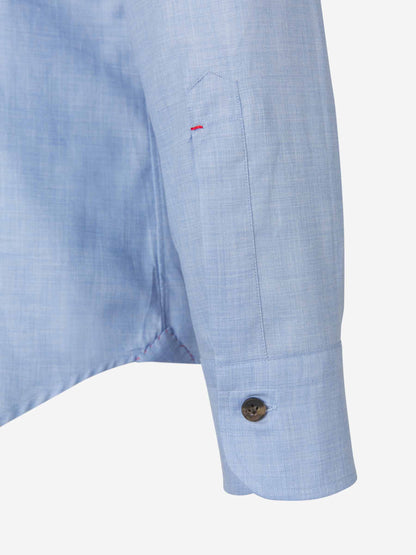 Outlet online Santa Eulalia Hombre Camisa Algodón Lisa color Blanco sku 531-005418 01 - Foto 12