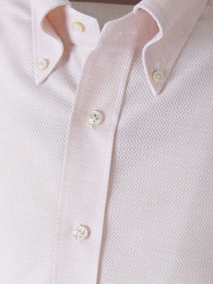 Outlet online Santa Eulalia Hombre Camisa Punto Geométrico color Rosa Claro sku 531-005600 01 - Foto 3