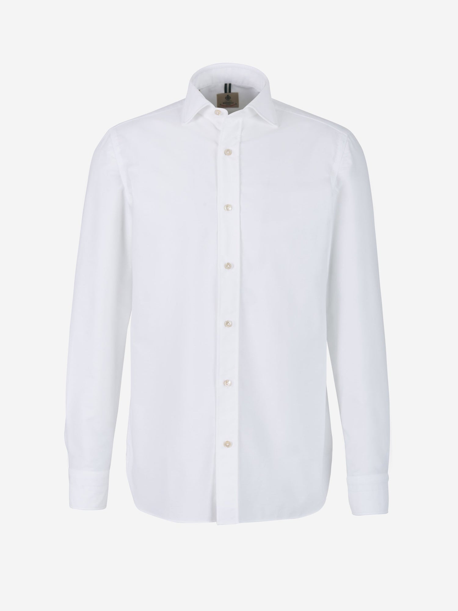 Outlet online Borrelli Hombre Camisa Algodón Texturizada color Blanco sku 531-005676 01 - Foto 1