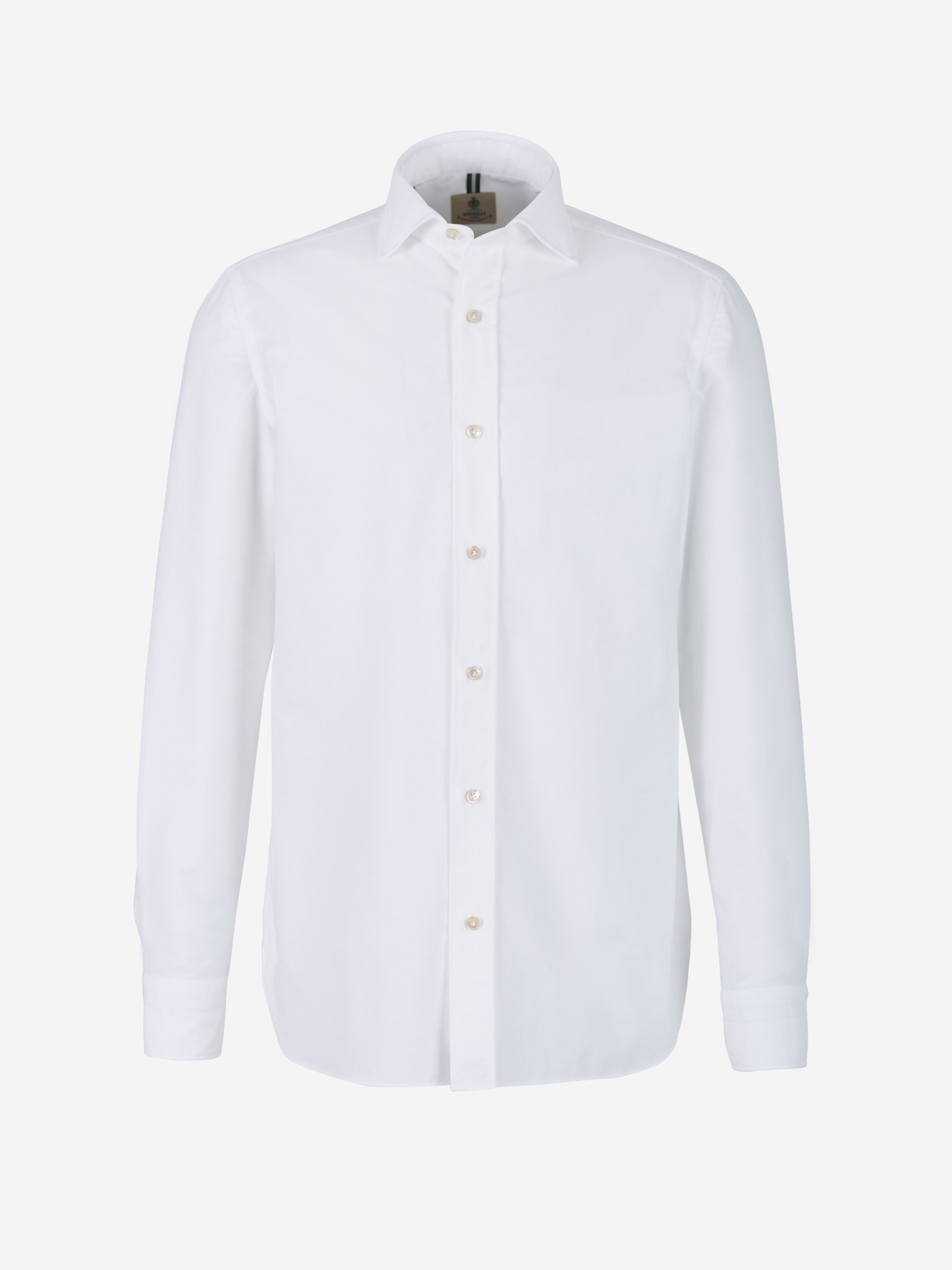 Outlet online Borrelli Hombre Camisa Algodón Texturizada color Blanco sku 531-005676 01 - Foto 1