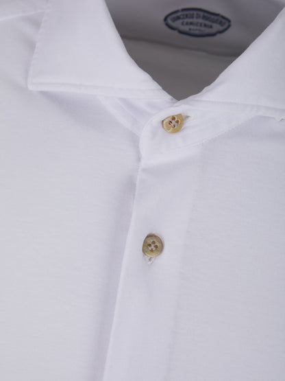 Outlet online Vincenzo di Ruggiero Hombre Camisa Punto Elástico color Blanco sku 531-005734 01 - Foto 3