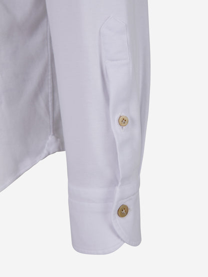Outlet online Vincenzo di Ruggiero Hombre Camisa Punto Elástico color Blanco sku 531-005734 01 - Foto 4
