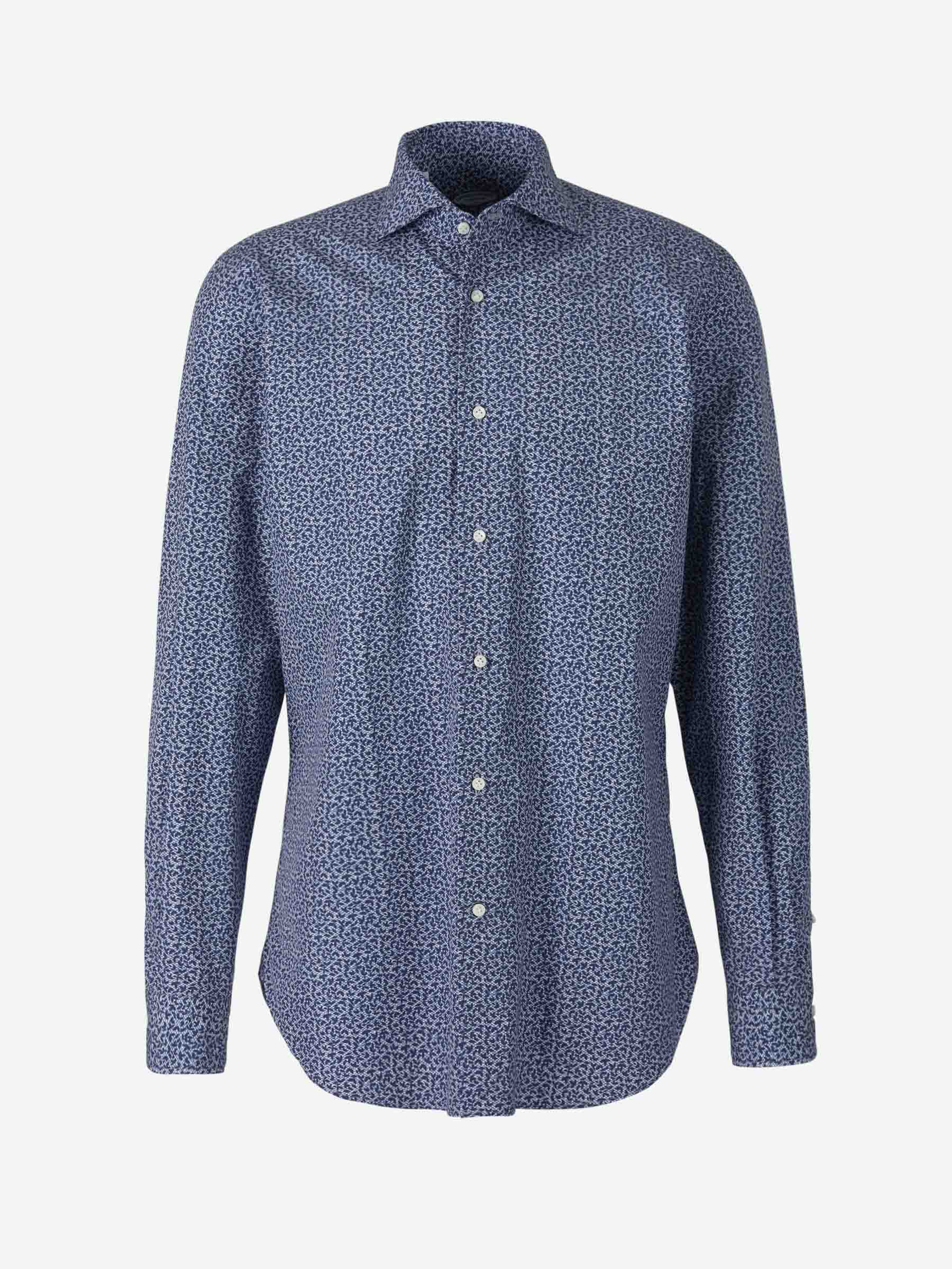 Outlet online Vincenzo di Ruggiero Hombre Camisa Motivo Floral color Azul Cobalto sku 531-005737 01 - Foto 1