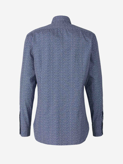 Outlet online Vincenzo di Ruggiero Hombre Camisa Motivo Floral color Azul Cobalto sku 531-005737 01 - Foto 2
