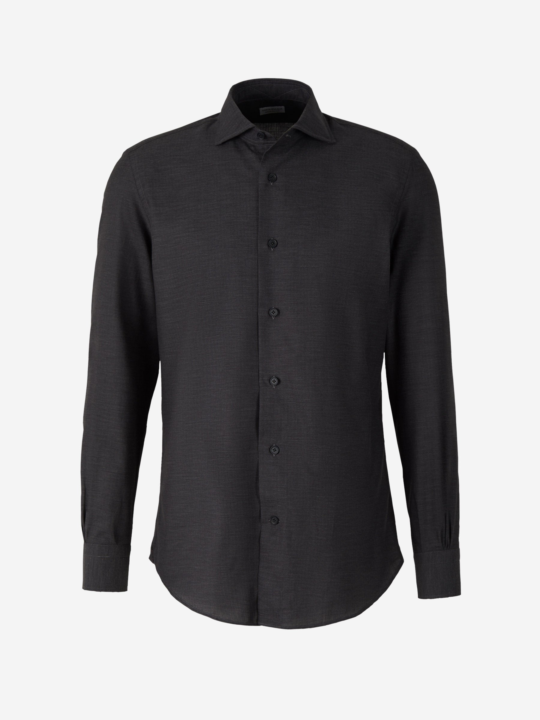 Outlet online Santa Eulalia Hombre Camisa Fil a Fil Algodón color Gris Oscuro sku 531-005755 01 - Foto 1