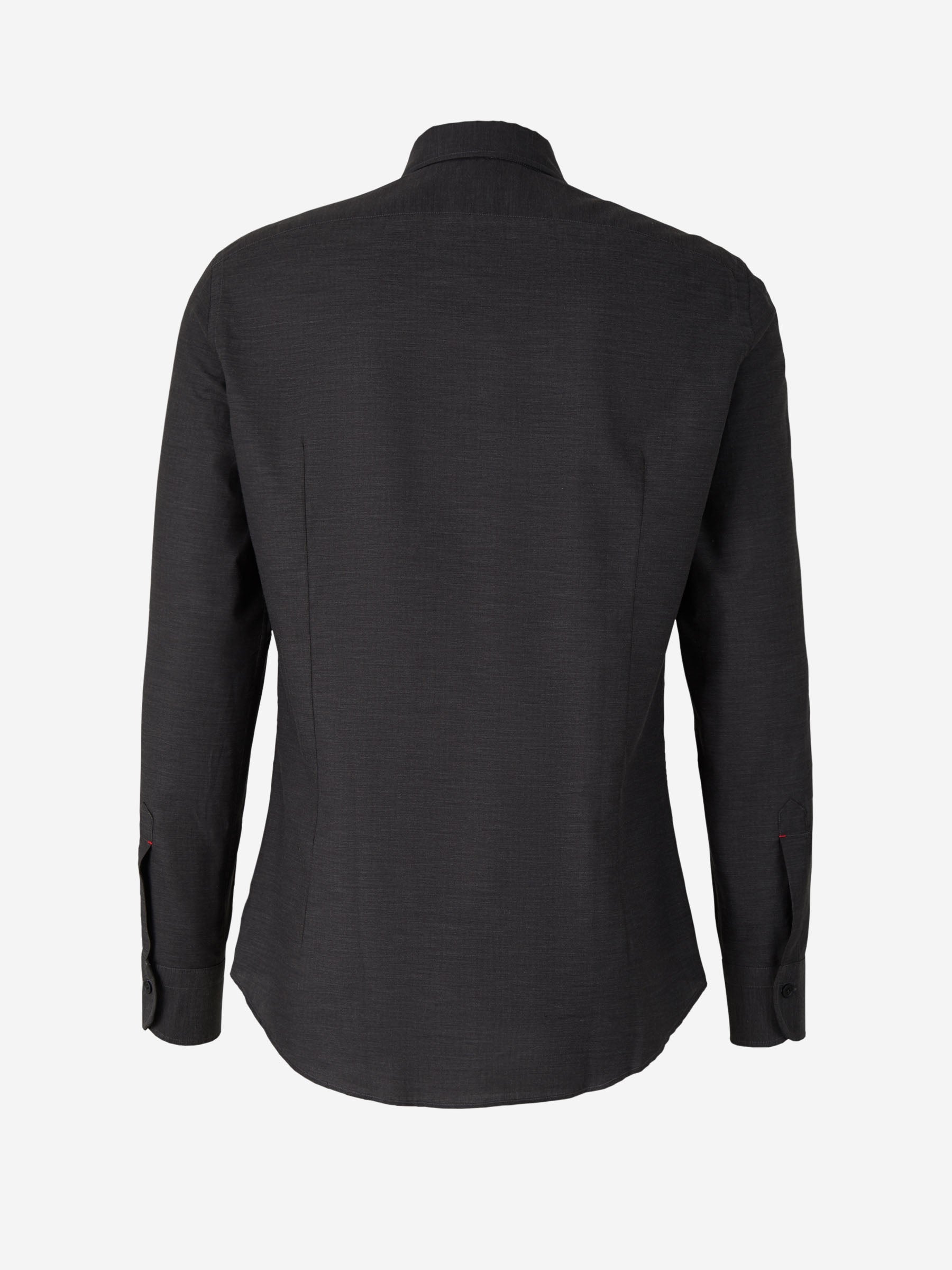 Outlet online Santa Eulalia Hombre Camisa Fil a Fil Algodón color Gris Oscuro sku 531-005755 01 - Foto 2