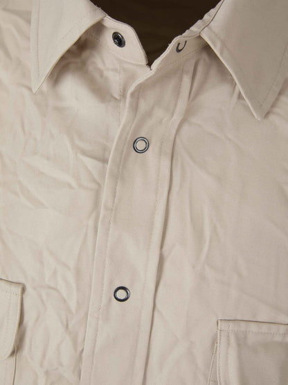 Outlet online Palm Angels Hombre Sobrecamisa Crinkled Logo color Arena sku 531-005796 01 - Foto 3