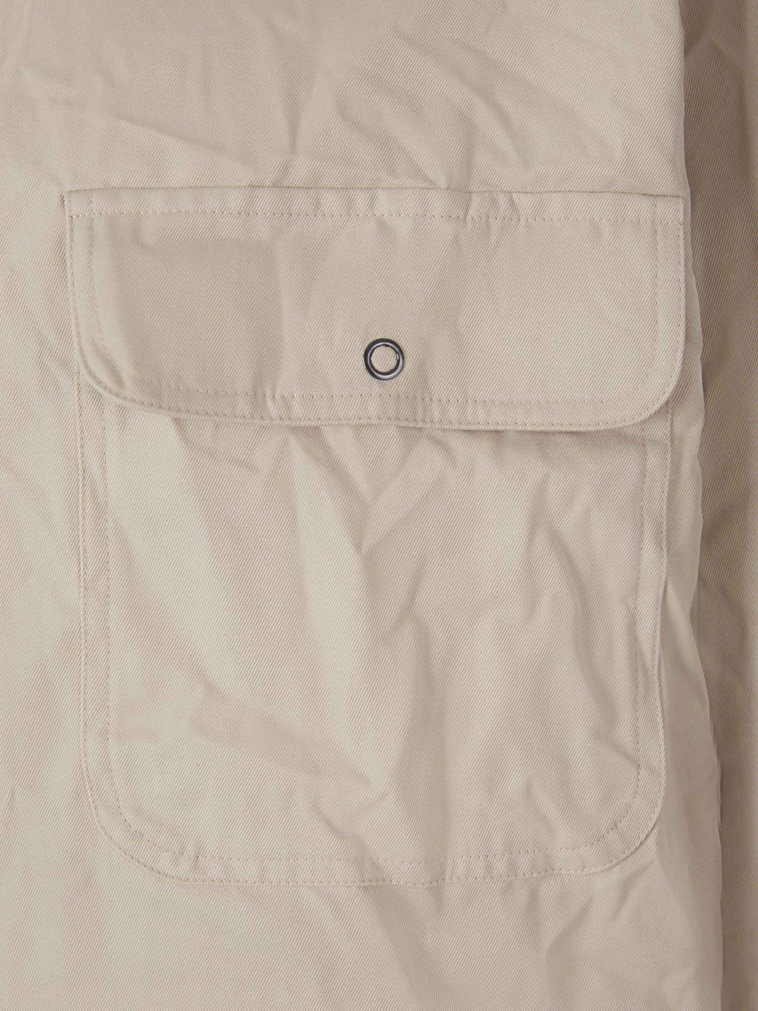 Outlet online Palm Angels Hombre Sobrecamisa Crinkled Logo color Arena sku 531-005796 01 - Foto 4