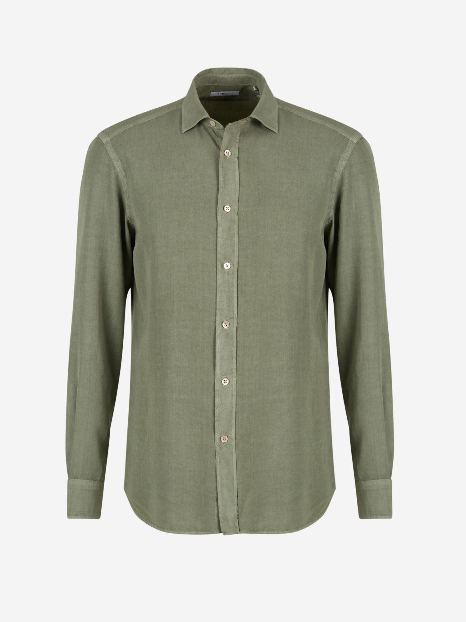 Outlet online Boglioli Hombre Camisa Fluida Lisa color Azul Noche sku 531-005831 03 - Foto 1