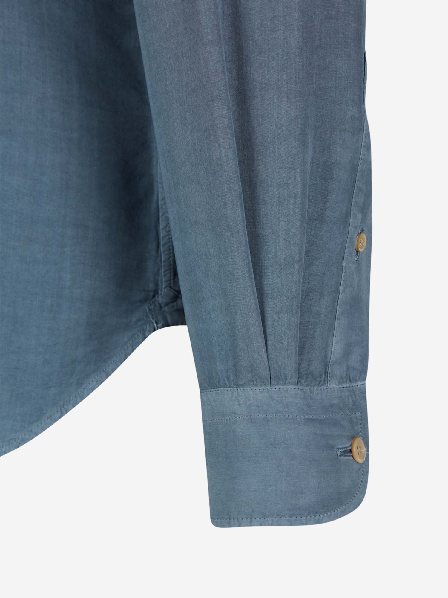 Outlet online Boglioli Hombre Camisa Fluida Lisa color Azul Noche sku 531-005831 03 - Foto 8