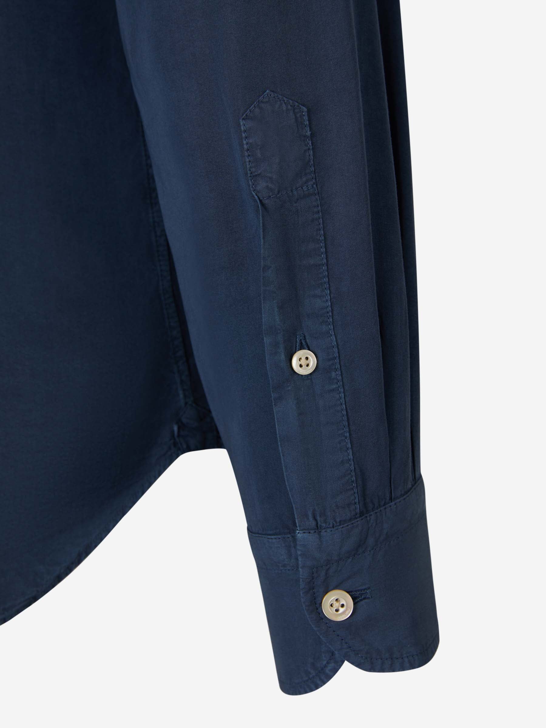 Outlet online Boglioli Hombre Camisa Fluida Lisa color Azul Noche sku 531-005831 03 - Foto 12
