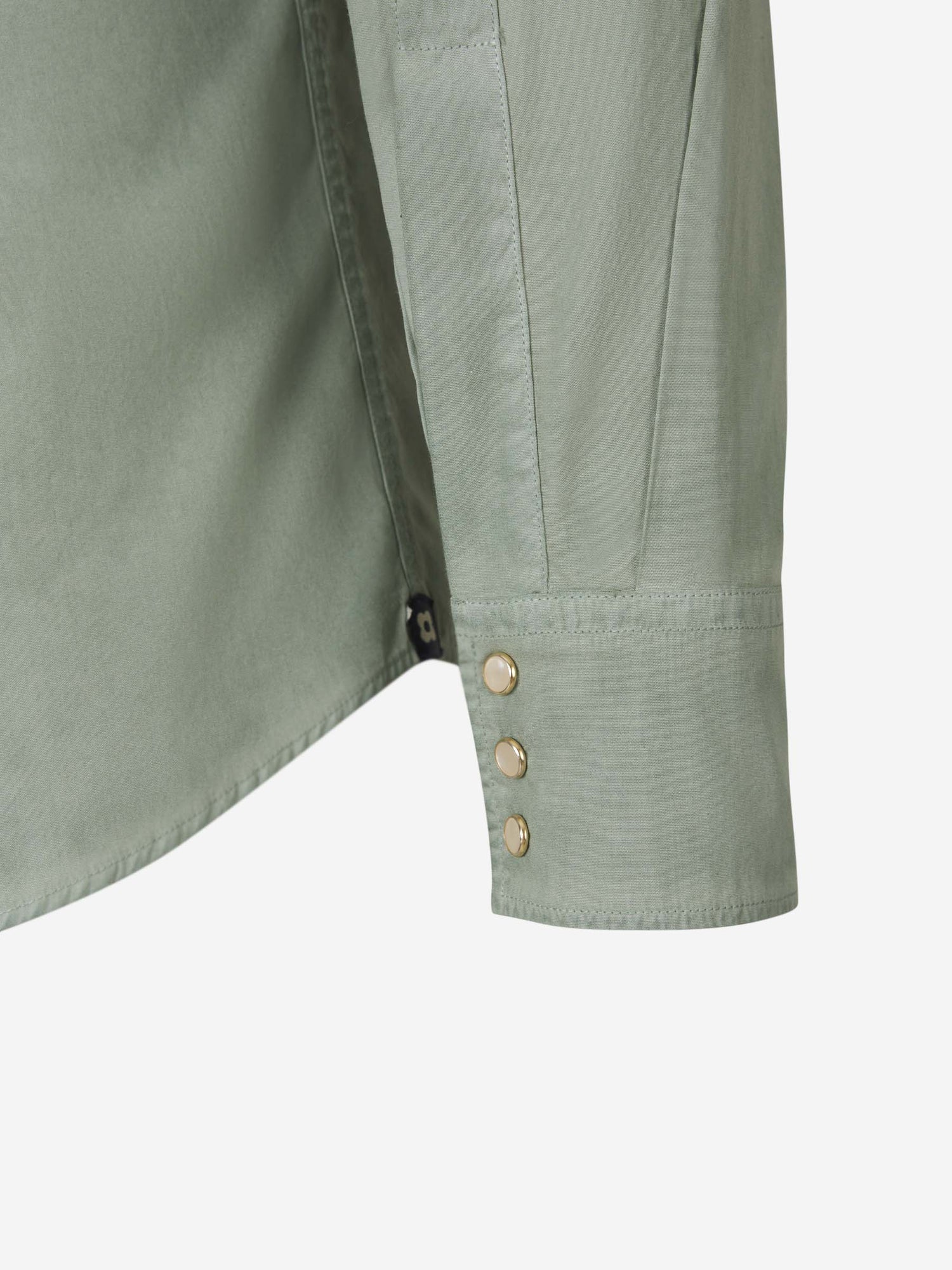 Outlet online Lardini Hombre Camisa Lisa Algodón color Verde Militar sku 531-005853 02 - Foto 6
