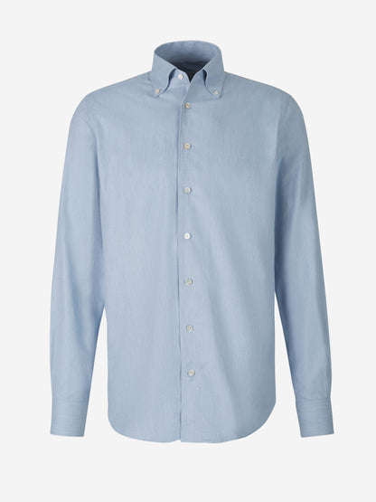 Outlet online Santa Eulalia Hombre Camisa Sarga Suave color Azul Cielo sku 531-005928 02 - Foto 5
