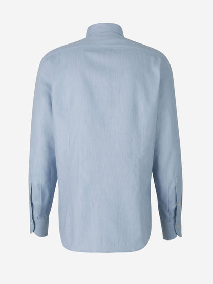 Outlet online Santa Eulalia Hombre Camisa Sarga Suave color Azul Cielo sku 531-005928 02 - Foto 6