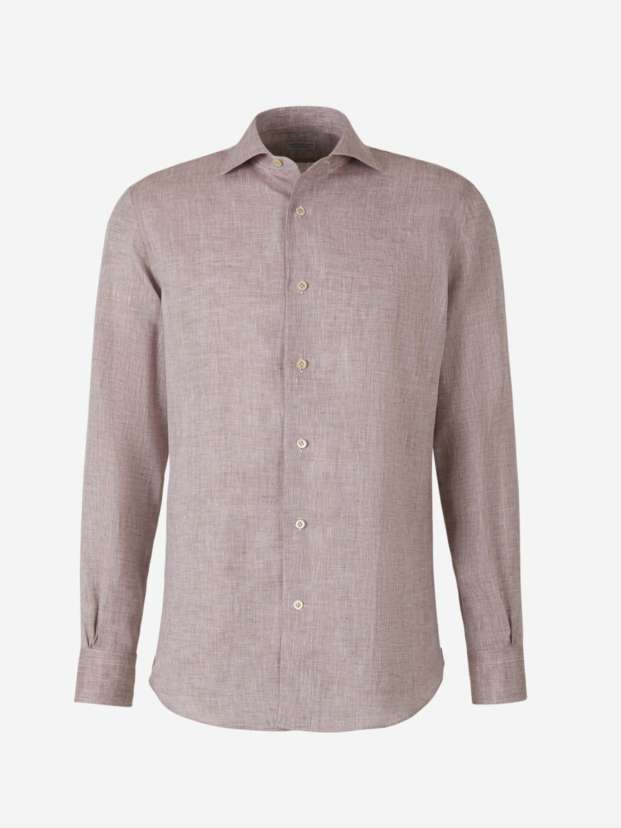 Outlet online Santa Eulalia Hombre Camisa Lino color Beis sku 531-005937 02 - Foto 4