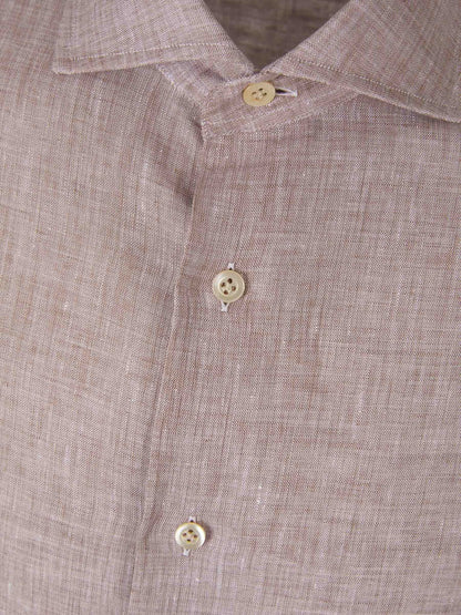 Outlet online Santa Eulalia Hombre Camisa Lino color Beis sku 531-005937 02 - Foto 6