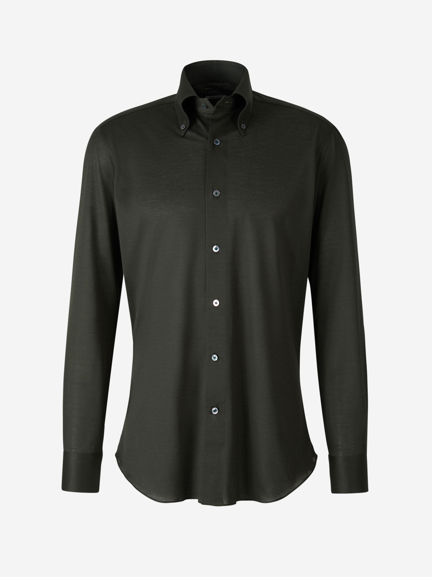 Outlet online Fray Hombre Camisa Algodón Piqué color Verde Oscuro sku 531-005956 04 - Foto 13